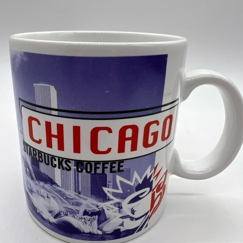 STARBUCKS VINTAGE 1998 CHICAGO OVERSIZED COFFEE MUG